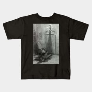 The Raven - Gustave Dore Kids T-Shirt